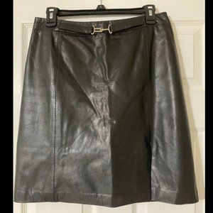 Ann Taylor Leather Skirt - Size 8P